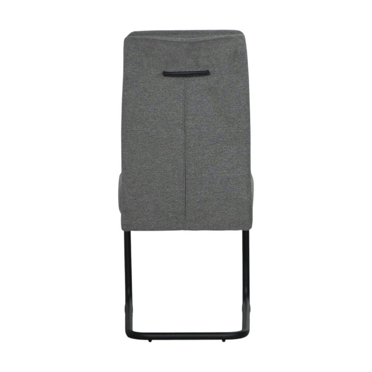 Chaise à dossier haut en tissu gris (lot de 2) LOMBARDIE gris, PIER IMPORT