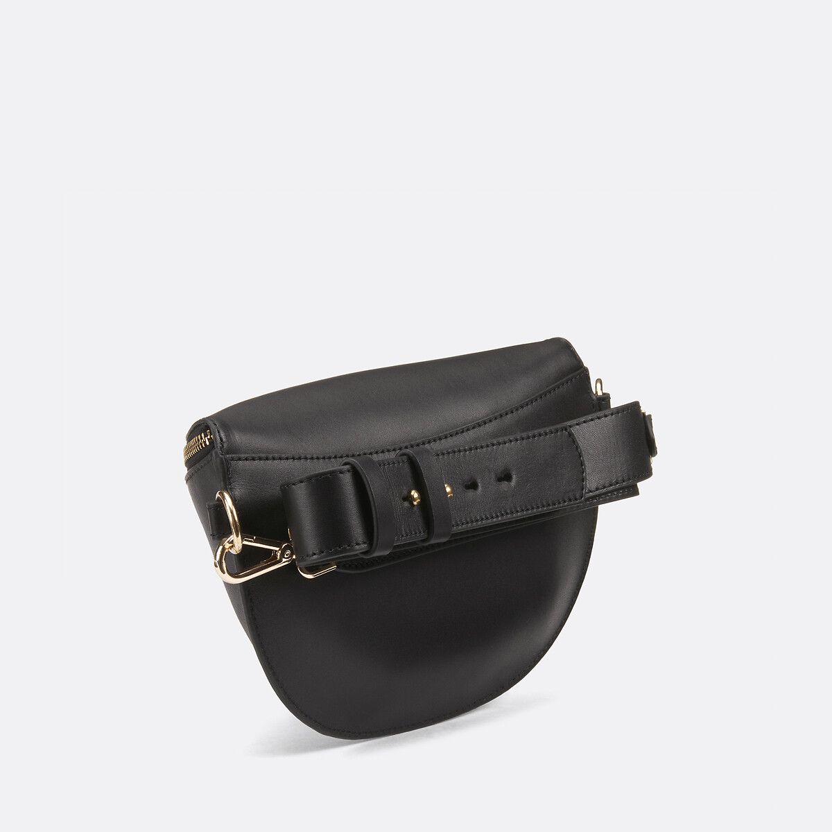 Sac banane en cuir noir, LA REDOUTE COLLECTIONS