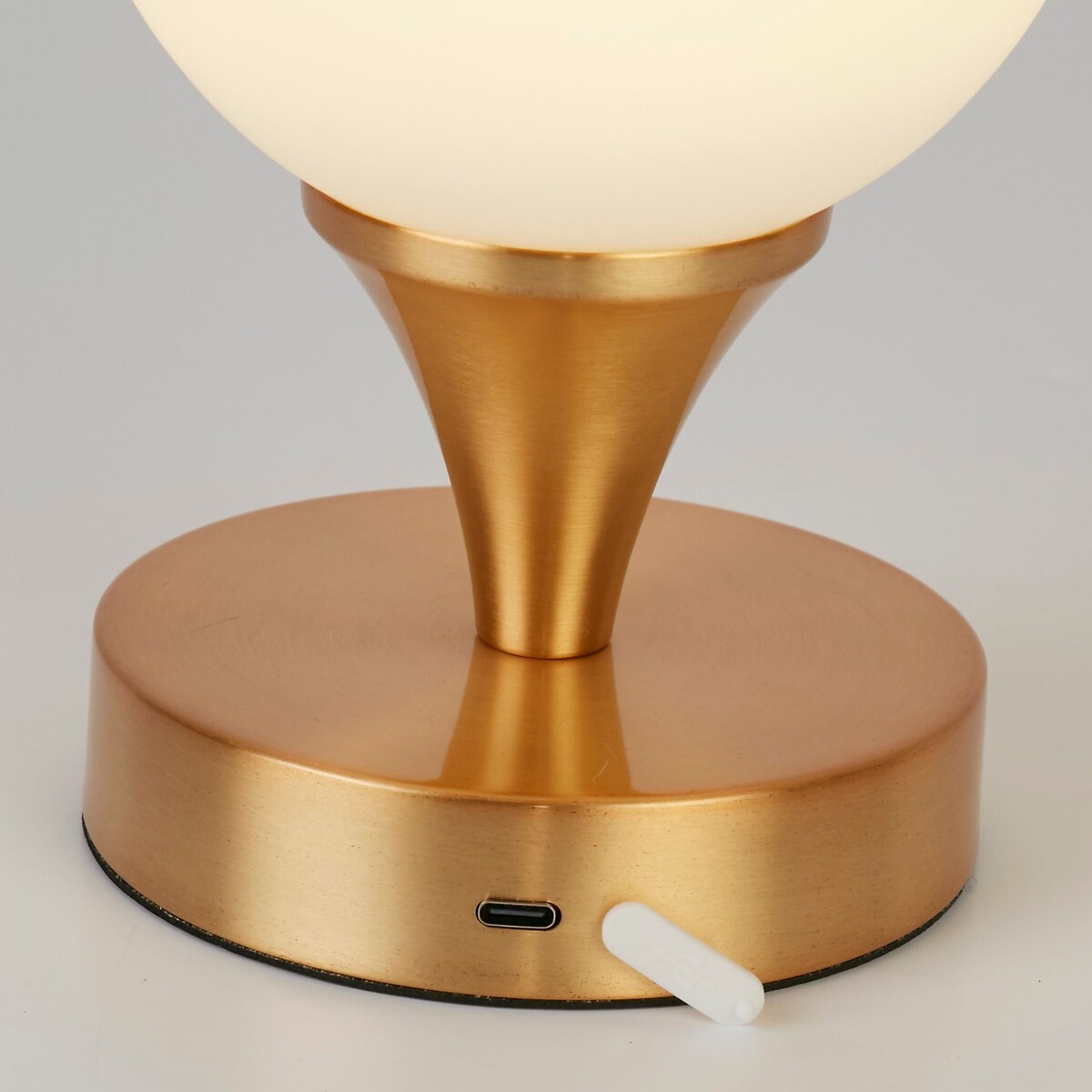 Suwa Rechargeable Opal Glass Table Lamp gold-coloured, SO'HOME