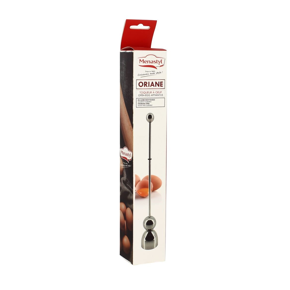 Toqueur à uf en acier inoxydable inox, MENASTYL