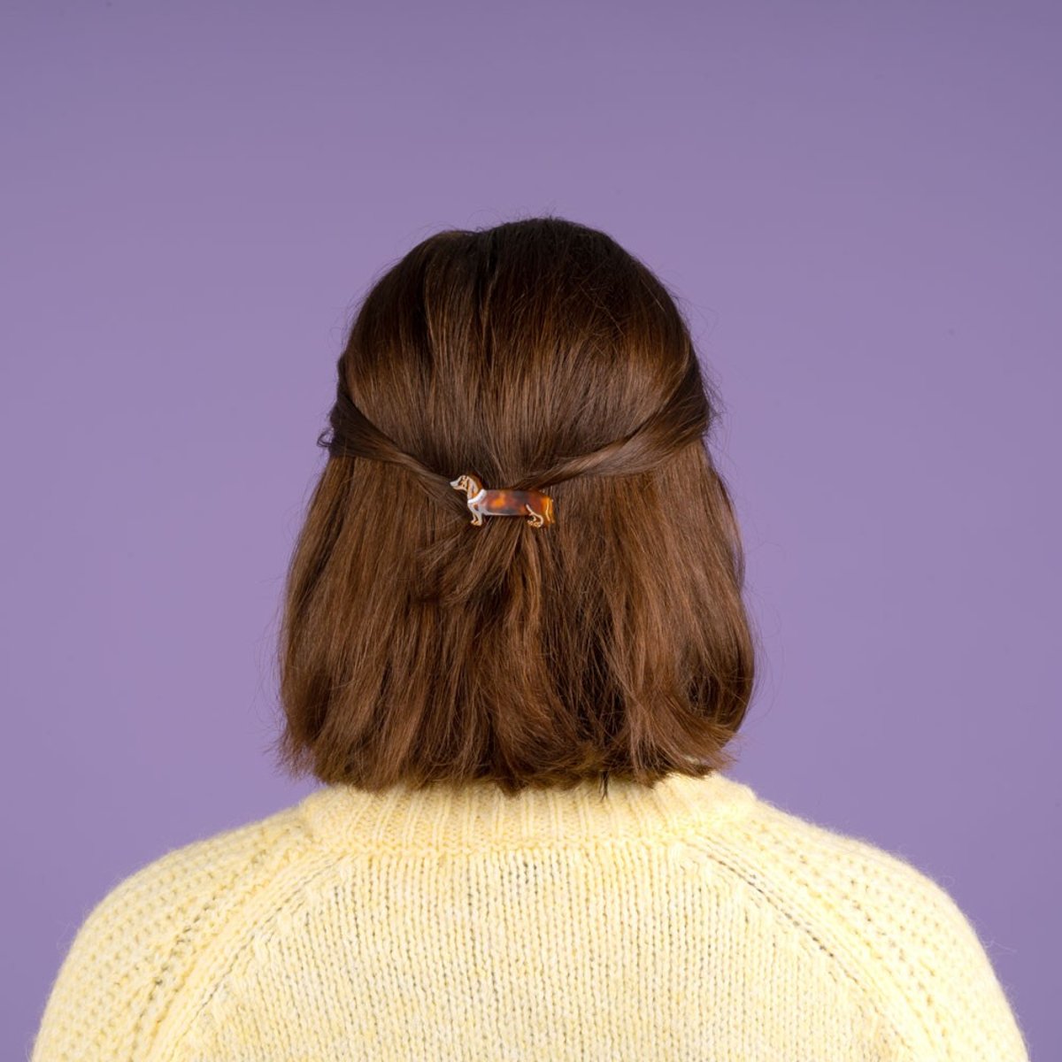 Barrette TECKEL marron, COUCOU SUZETTE