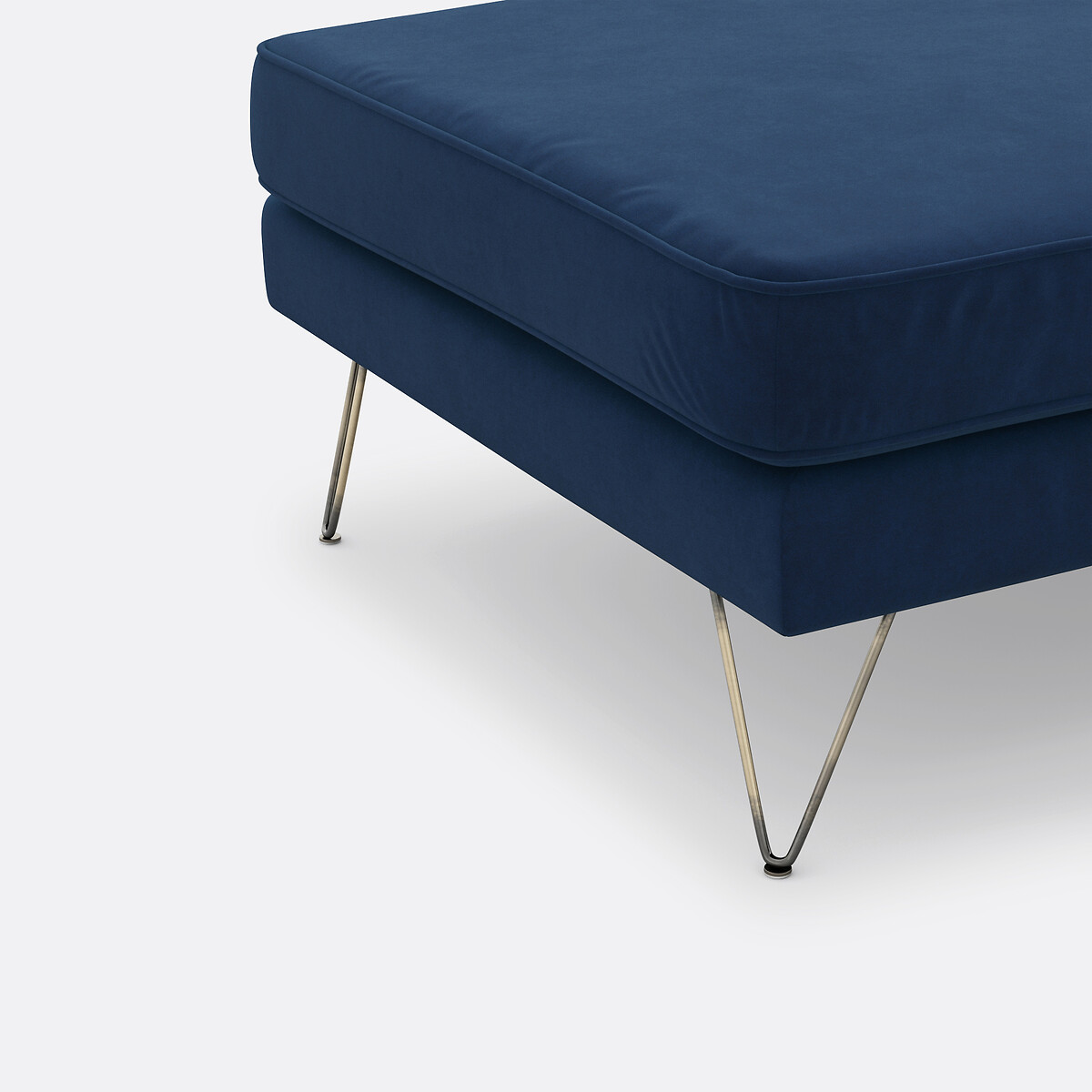 Méridienne velours Topim bleu nuit, LA REDOUTE INTERIEURS