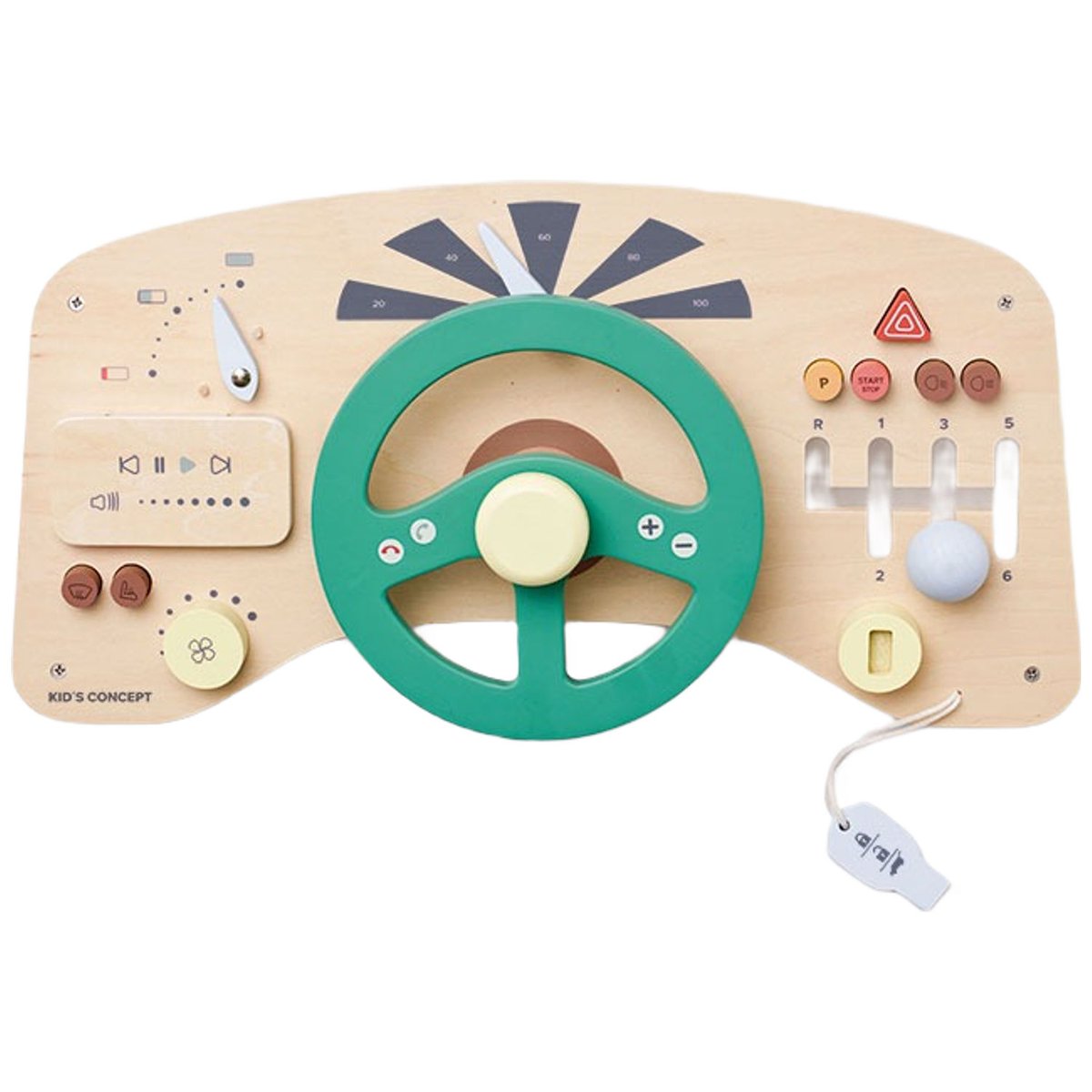 Tableau d'activités beige, vert, rouge, KID'S CONCEPT