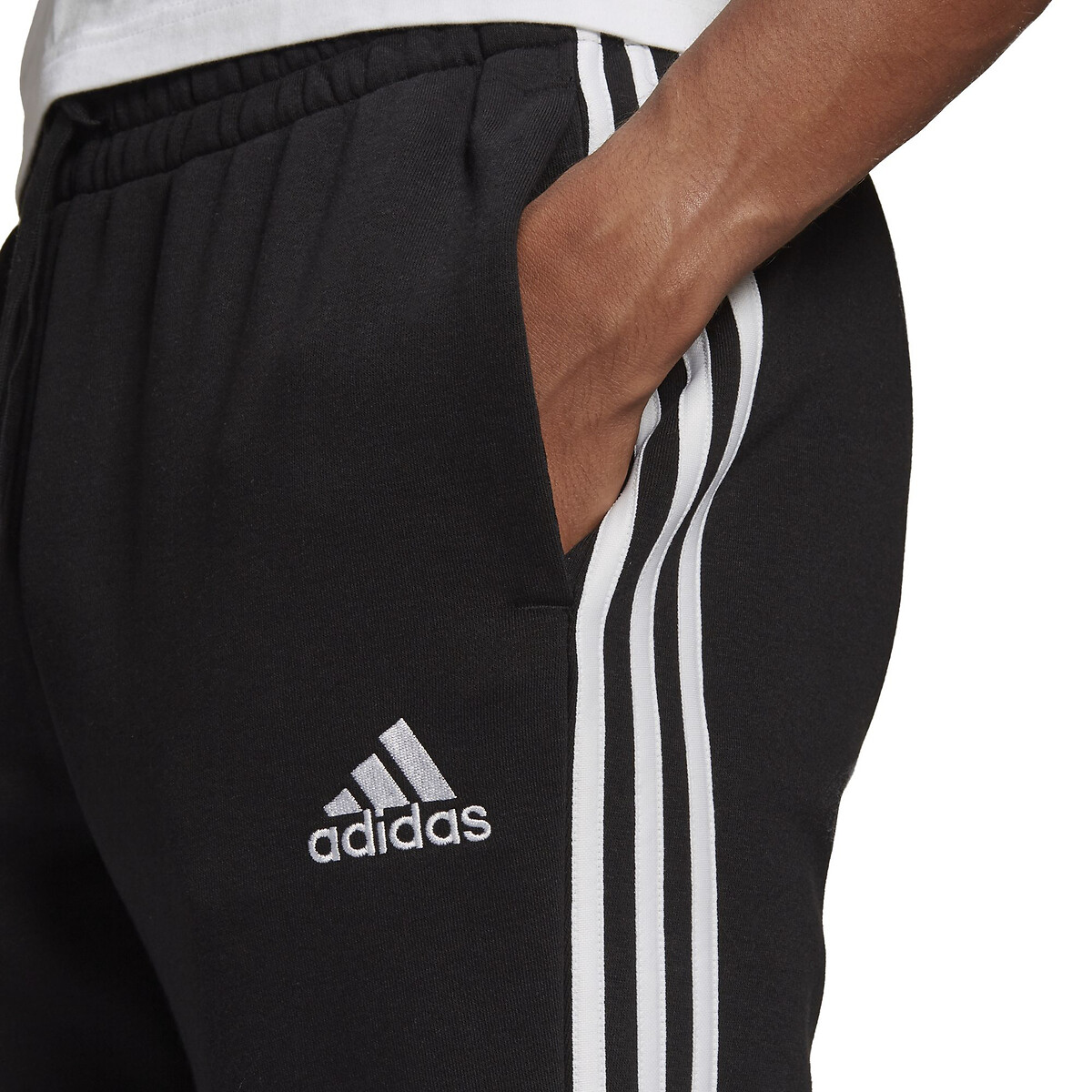 Bas de survêtement 3 bandes en French Terry noir, ADIDAS SPORTSWEAR