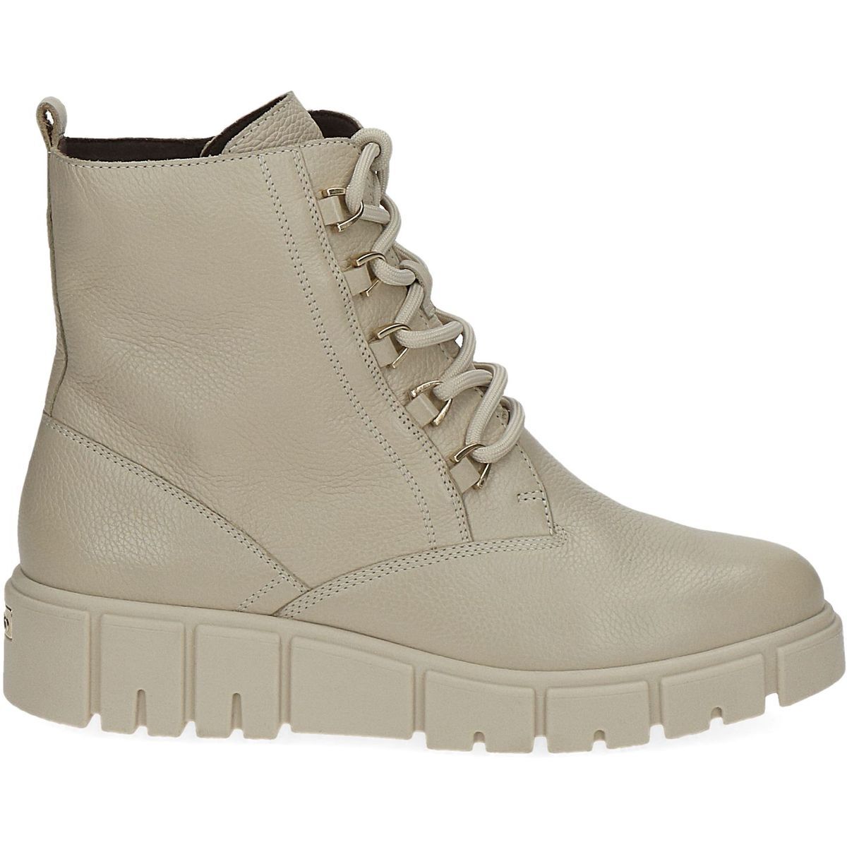 Bottine en cuir blanc laque, CAPRICE