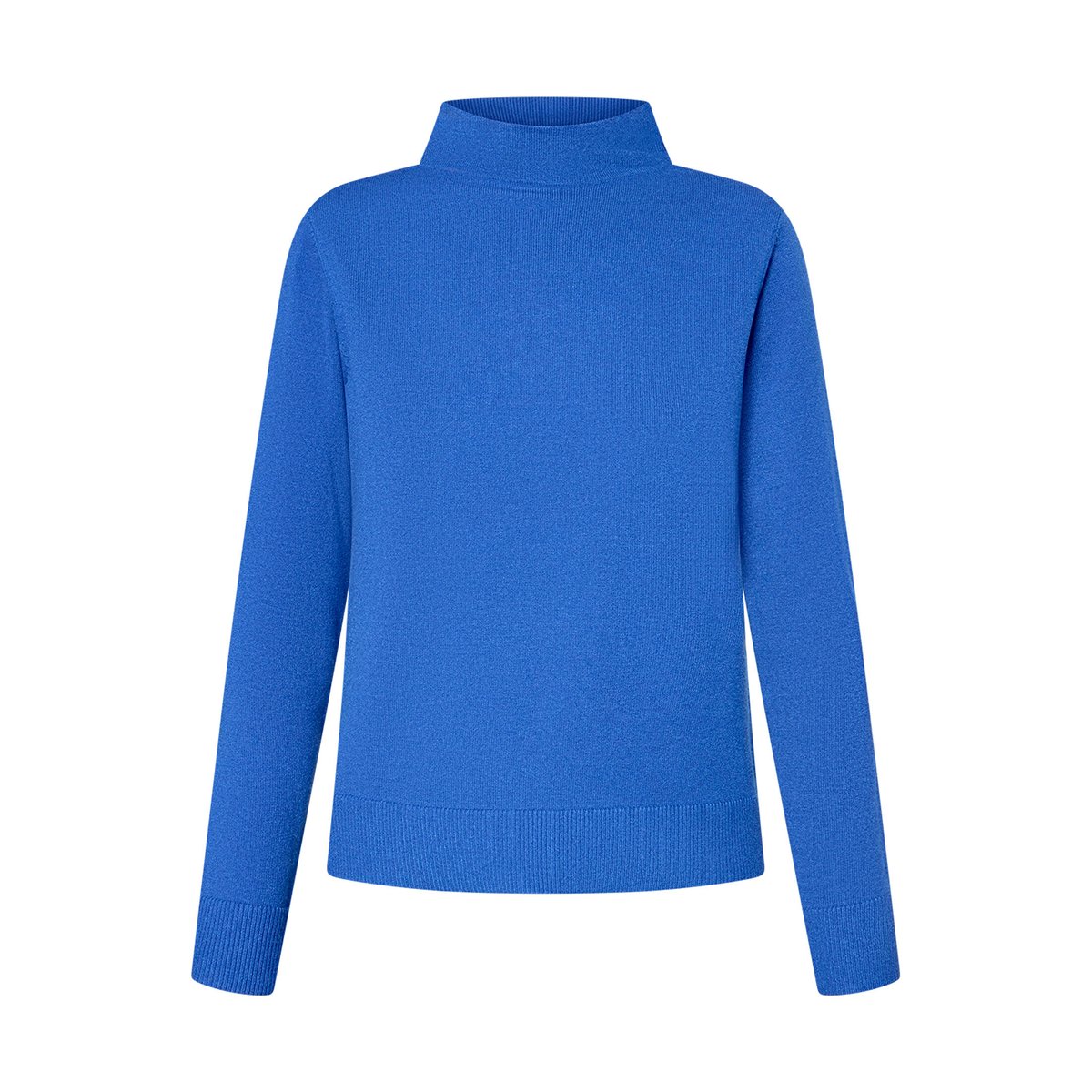 Pull-over en maille basique à col droit electric blue, BETTY BARCLAY