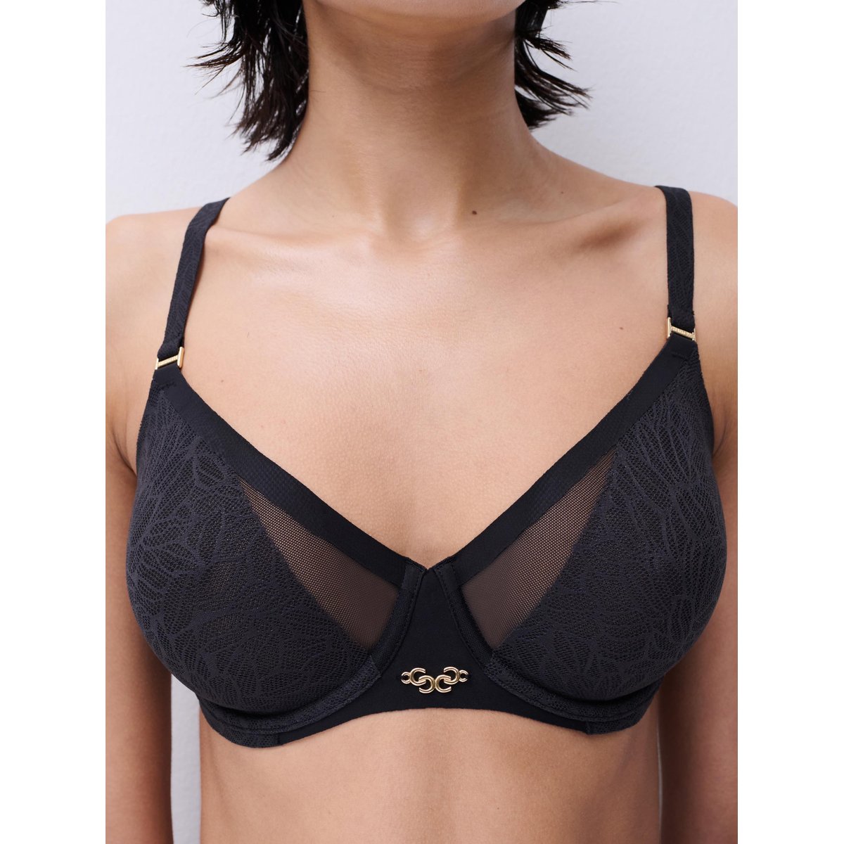 Soutien-gorge emboîtant PURE LACE noir, CHANTELLE
