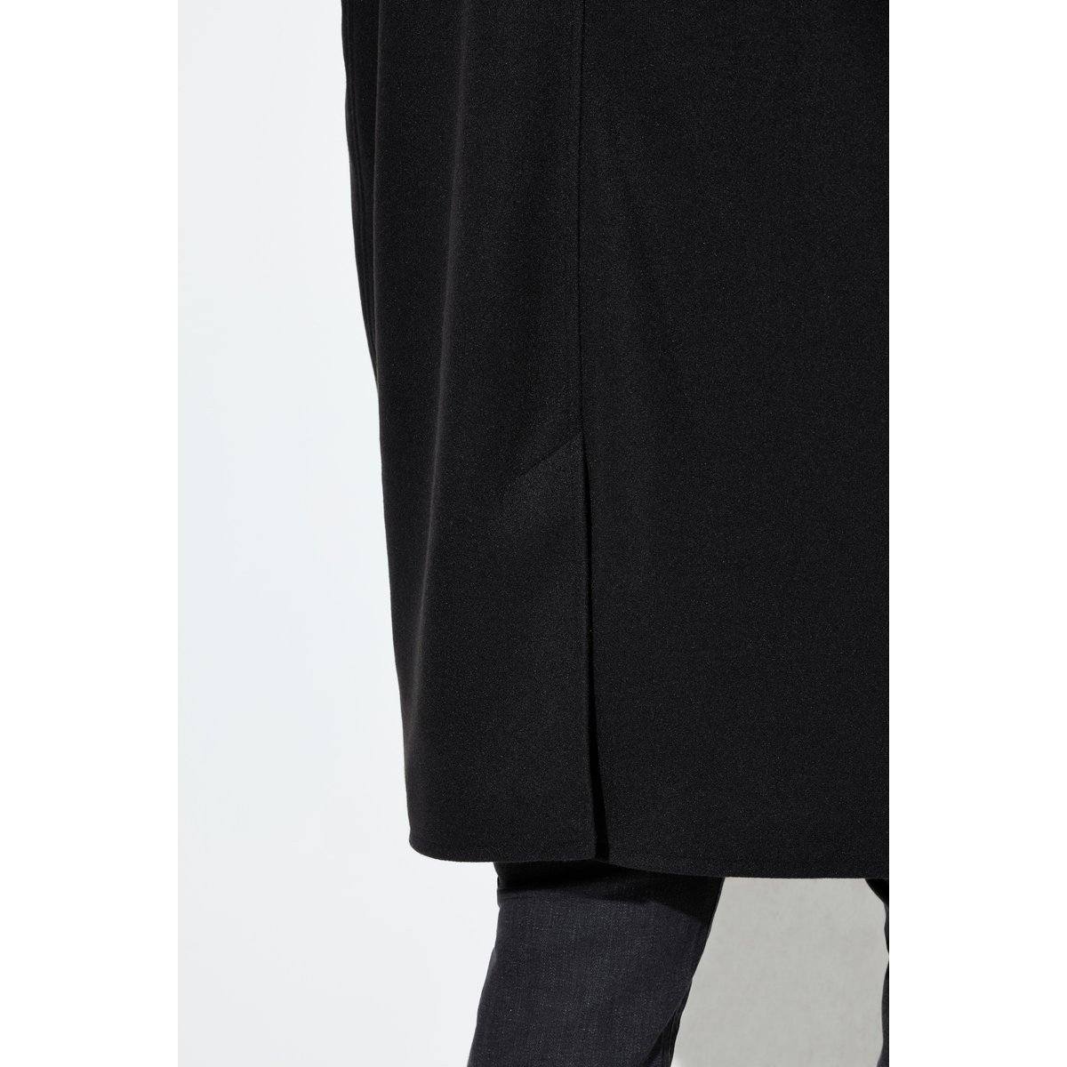 Manteau en lainage à col pelle à tarte et noir, ULLA POPKEN
