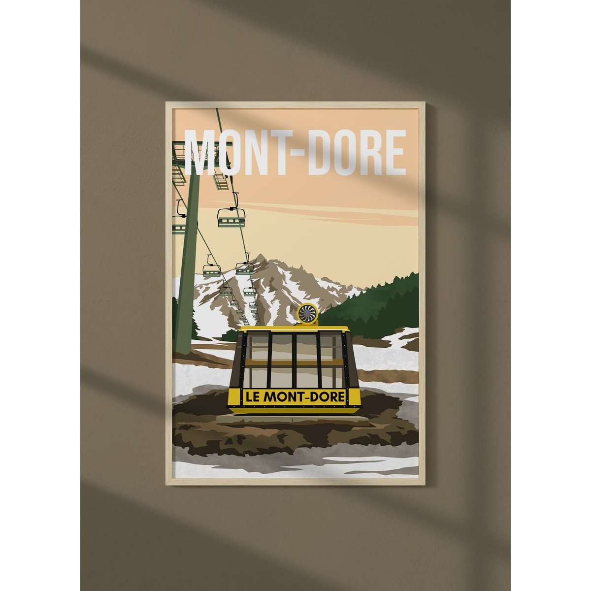 Affiche ville Mont-Dore blanc, L'AFFICHERIE