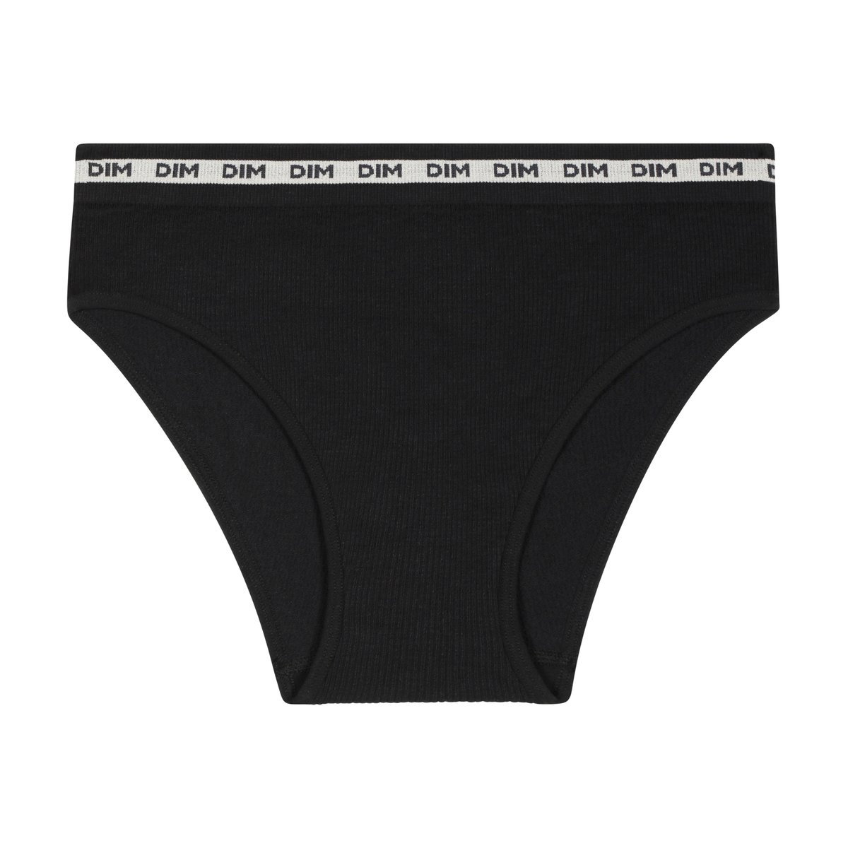 Slip en tissu côtelé Icons Seamless noir, DIM