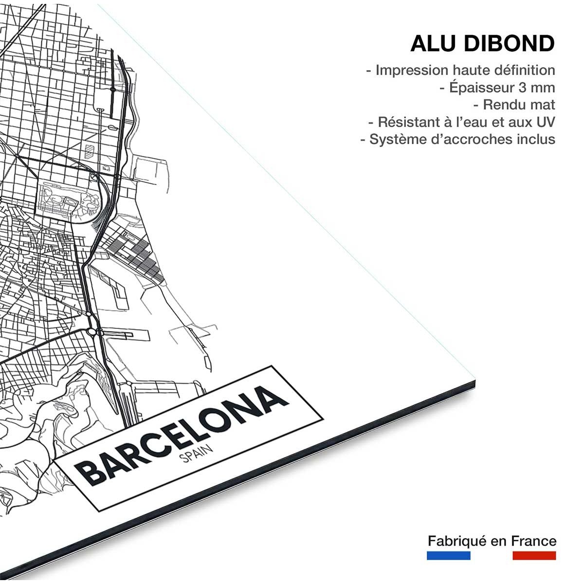 Tableau barcelona spain tableau alu dibond, HEXOA