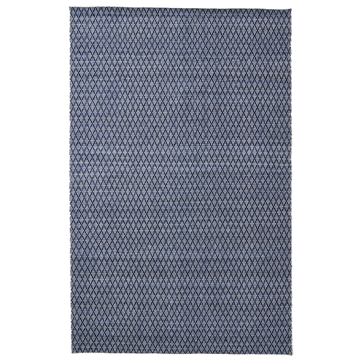 Ikat Design Indoor/Outdoor Rug denim blue/white, SO'HOME