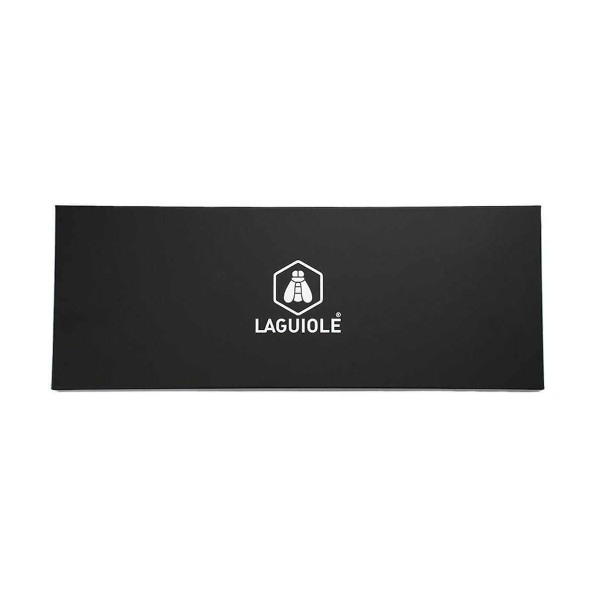 Couteau santoku noir 32cm avec étui - "Sen" couleur unique, LAGUIOLE CUISSON