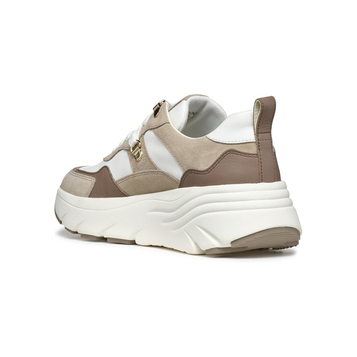 Baskets D DIAMANTA blanc/beige, GEOX