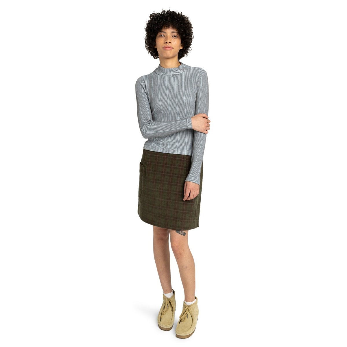 T-shirt manches longues ROLL NECK W bleu forget me not, ELEMENT