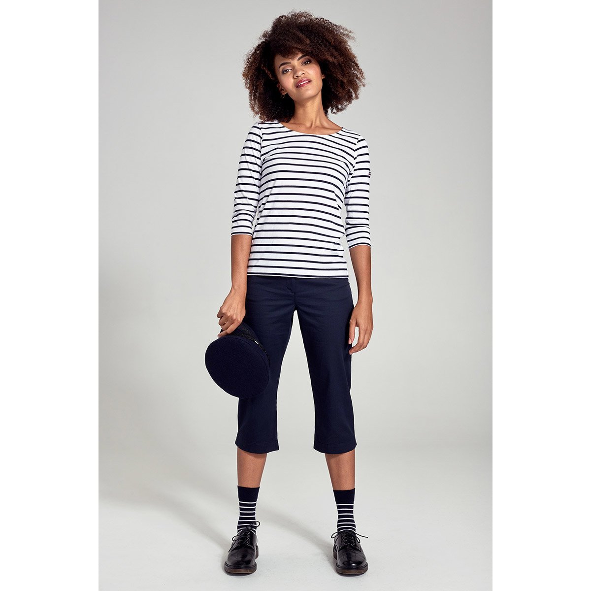 Corsaire en coton GOUVERNAIL rich navy, ARMOR-LUX