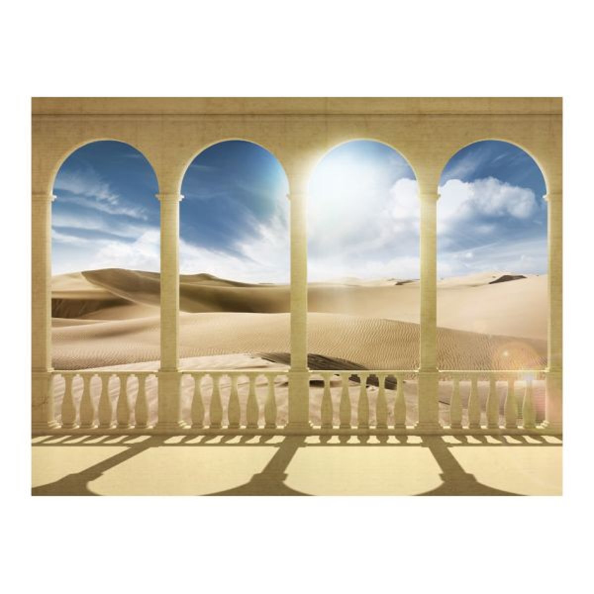 Papier peint intissé panoramique Paysage Dream about Sahara bleu, EDEN