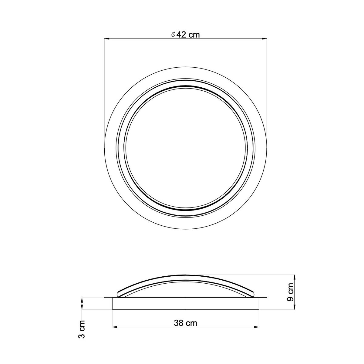 Plafonnier Moderne à LED Intégrées - MAORI blanc, KOSILUM