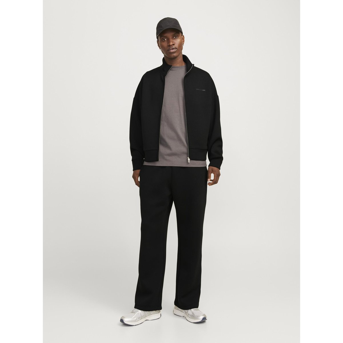 Sweat À Fermeture Éclair noire - black, JACK & JONES