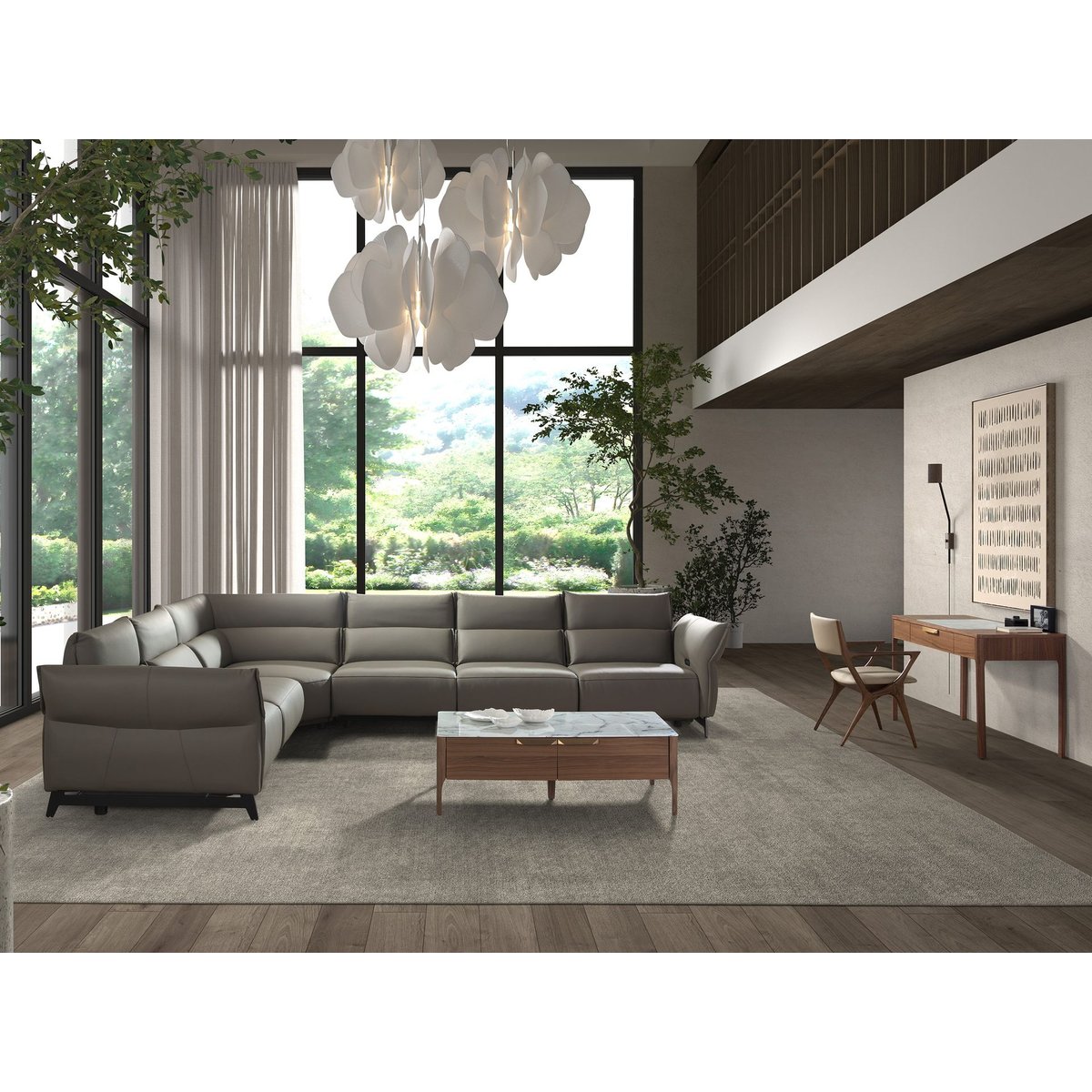 Chaise en similicuir noyer | taupe, ANGEL CERDA