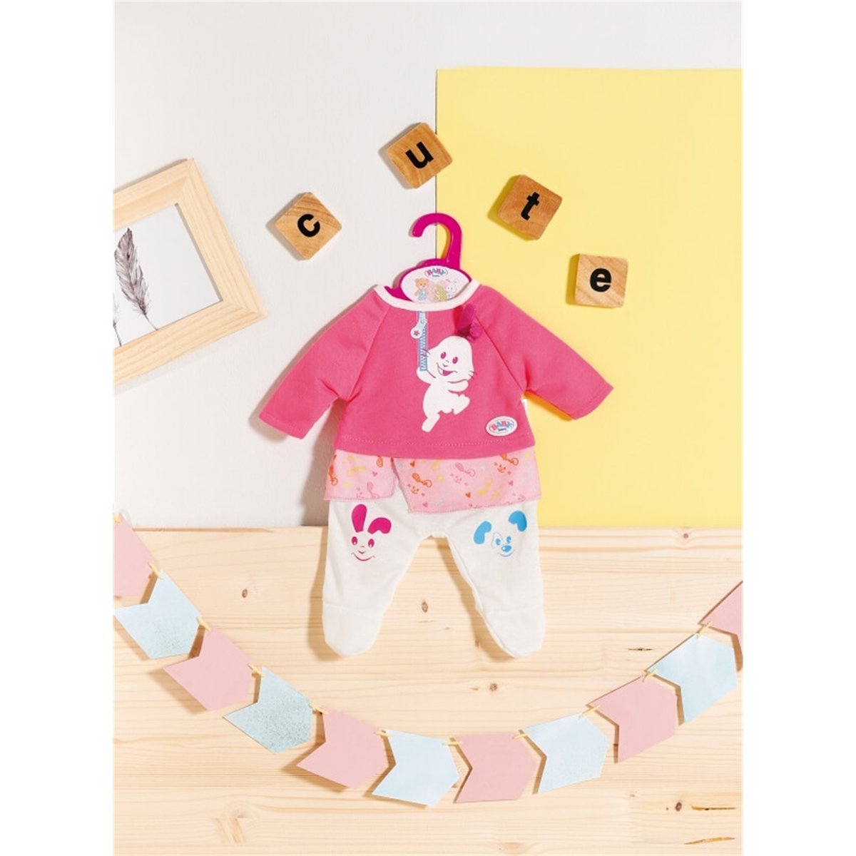 Baby Born Petits vêtements pour poupée 36cm bleu et rose, ZAPF CREATION