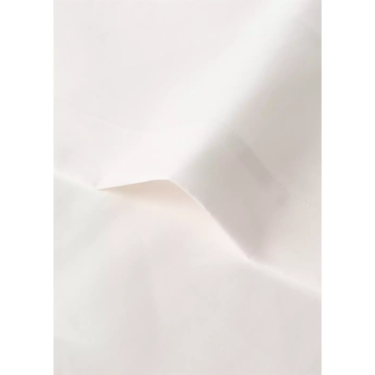 Drap plat en 100 % coton satin Lit 135/140 cm écru, MANGO HOME