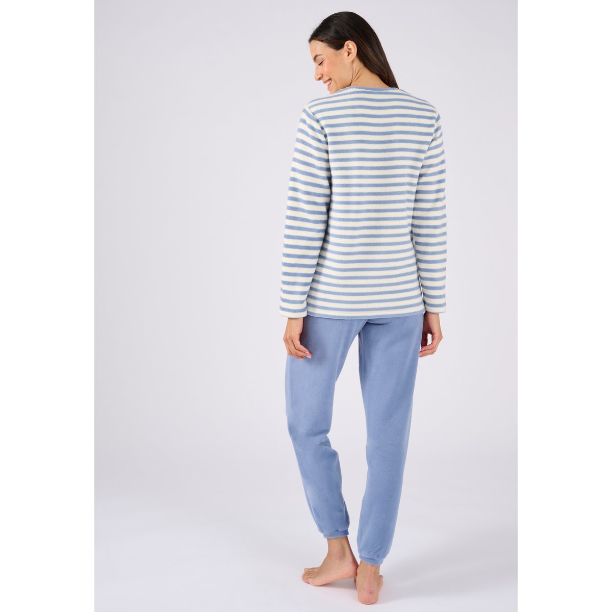 Pyjama Thermolactyl maille polaire bleu, DAMART