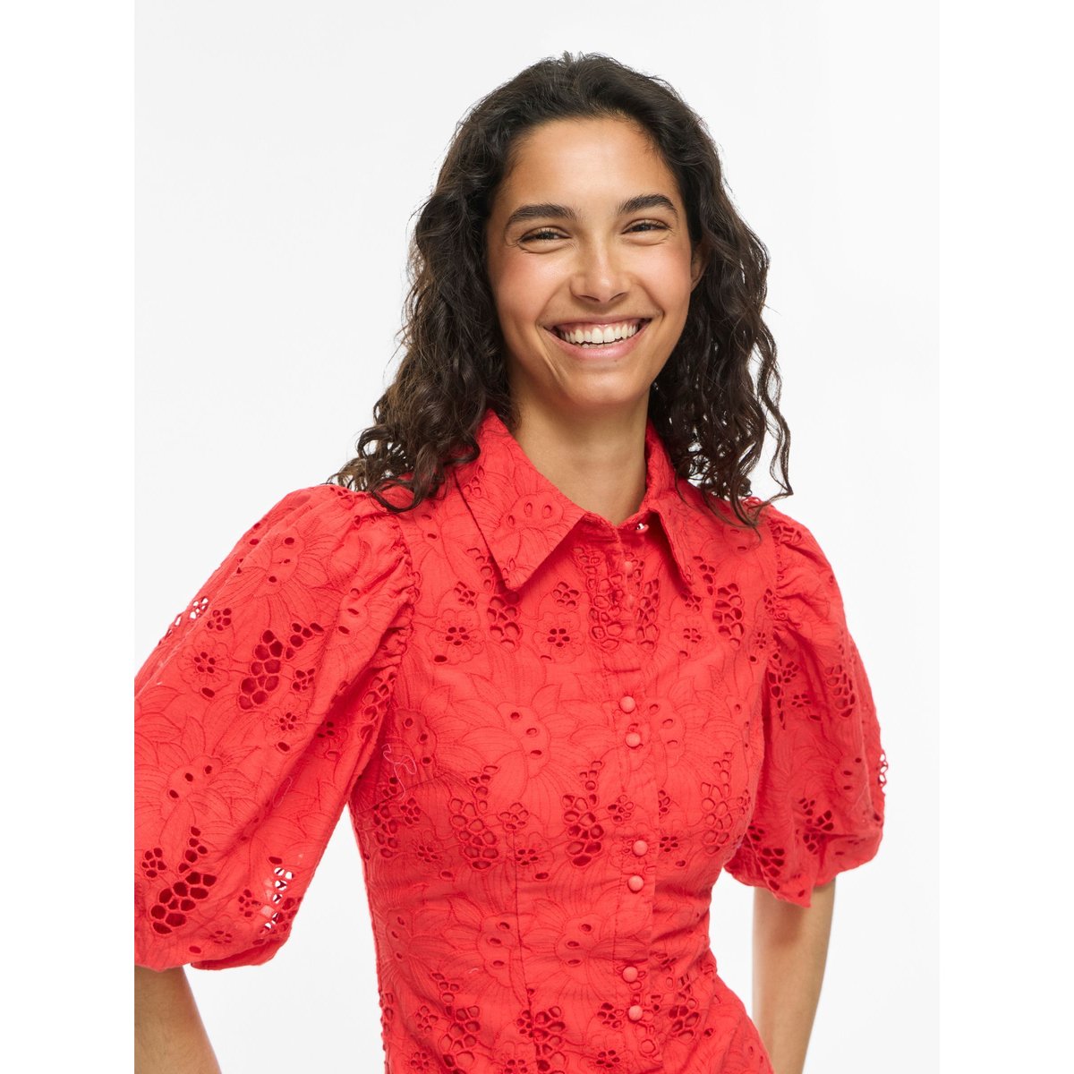 Robe Courte rouge - hibiscus1, VILA