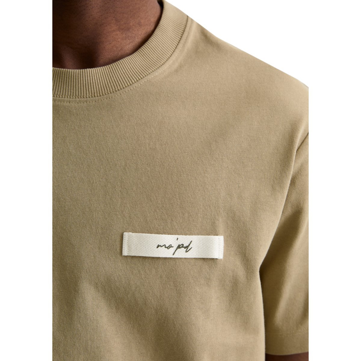 T-shirt DfC relaxed en jersey de coton bio épais marron, MARC O’POLO DENIM
