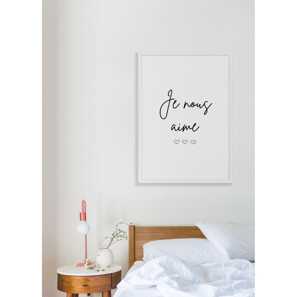 Affiche Je nous aime blanc, L'AFFICHERIE