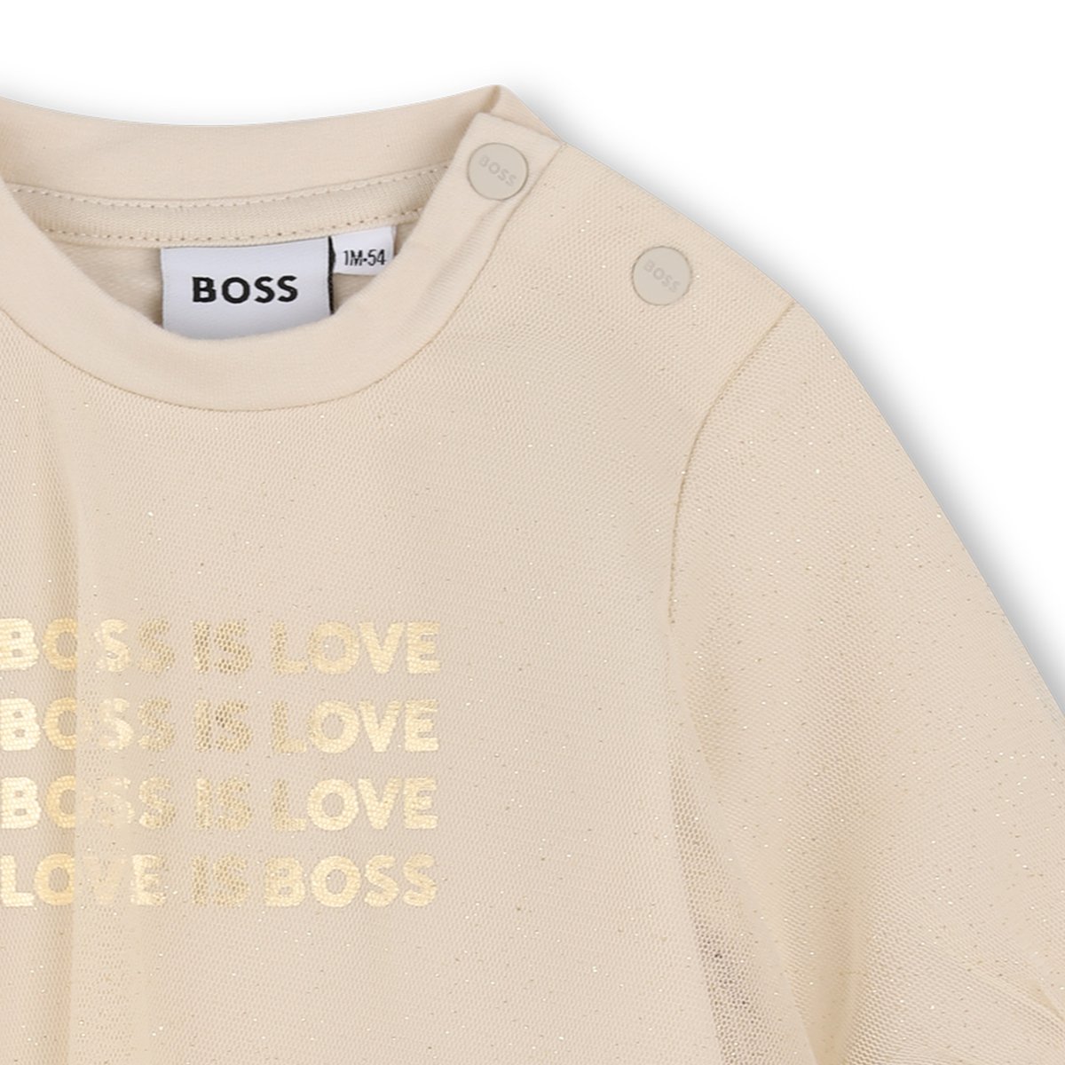 Robe manches longues new beige, BOSS KIDSWEAR