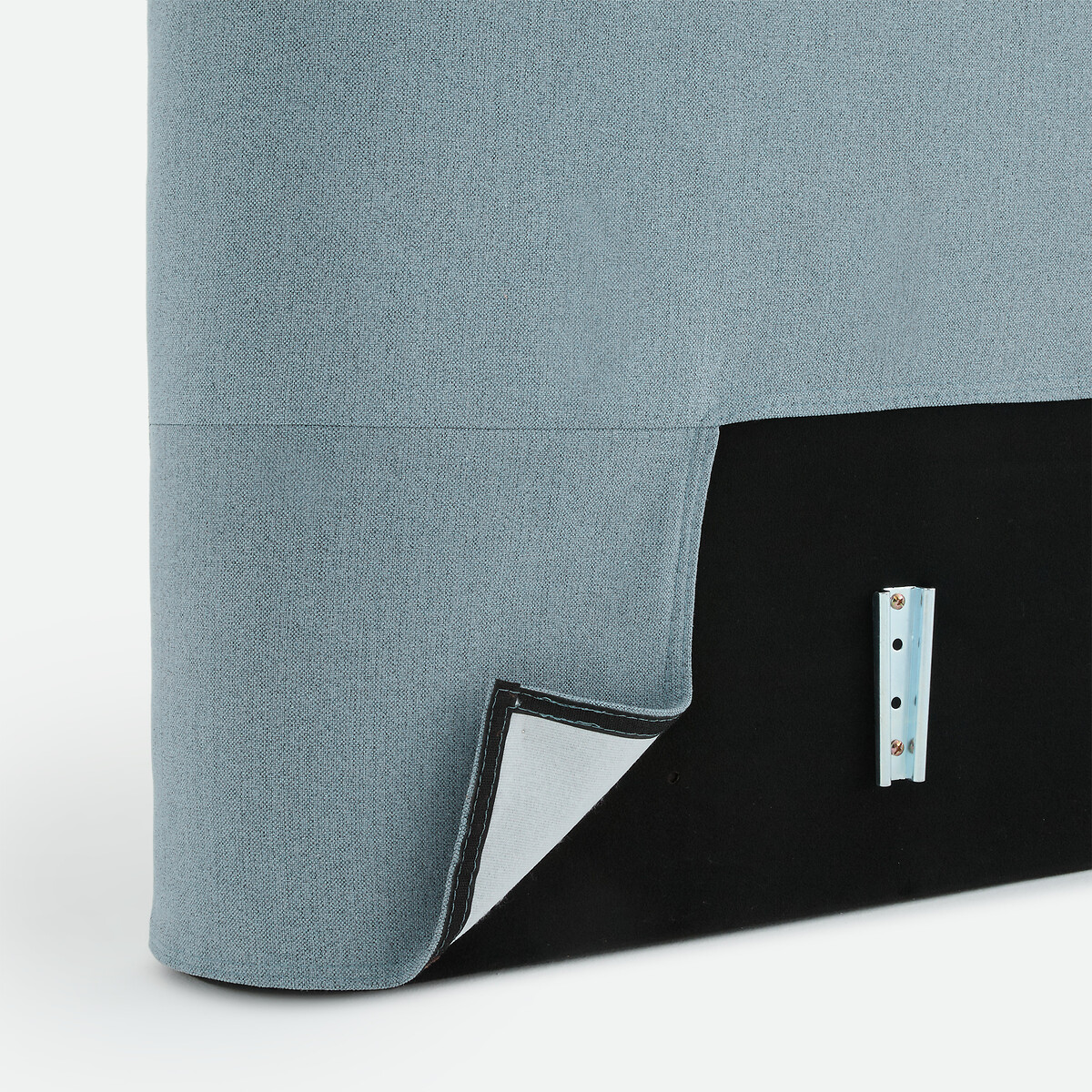 Tête de lit déhoussable, tissu chenille texturée, BOLEA bleu, LA REDOUTE INTERIEURS