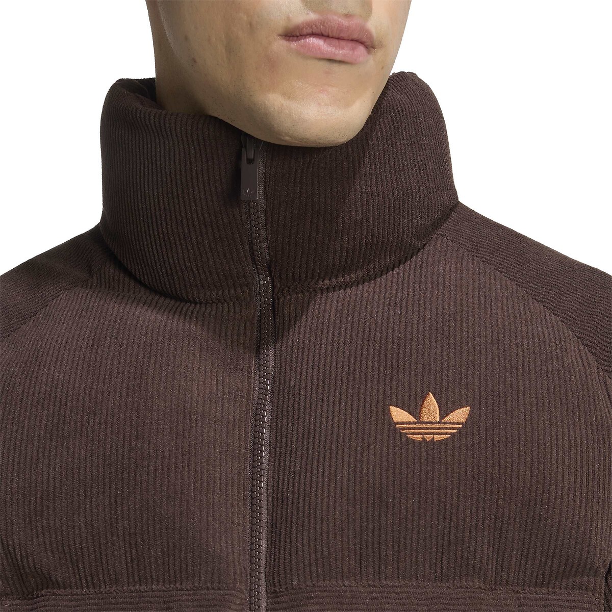 Doudoune en velours côtelé café, adidas Originals