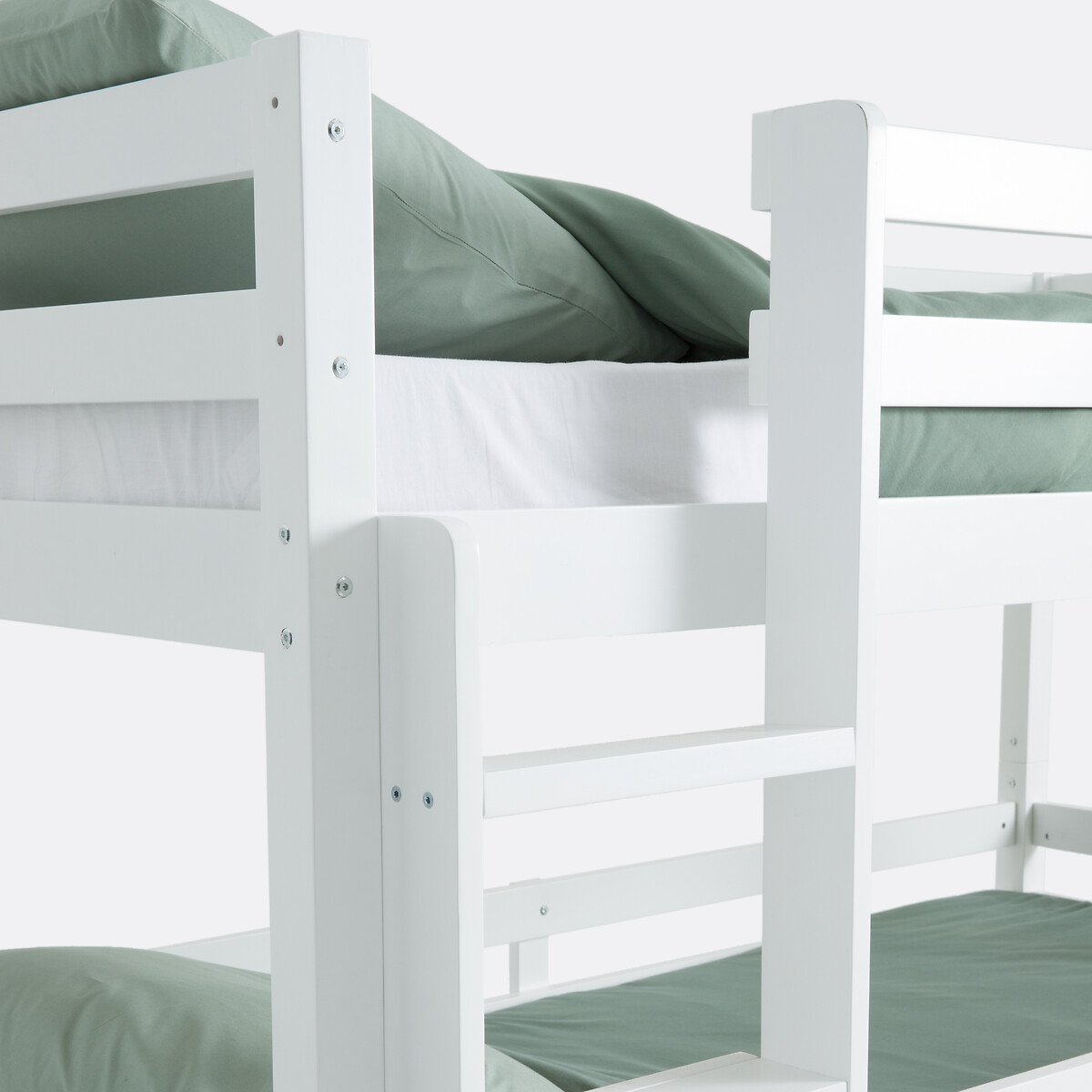 Litera de 3 camas con somier, Maysar blanco, LA REDOUTE INTERIEURS