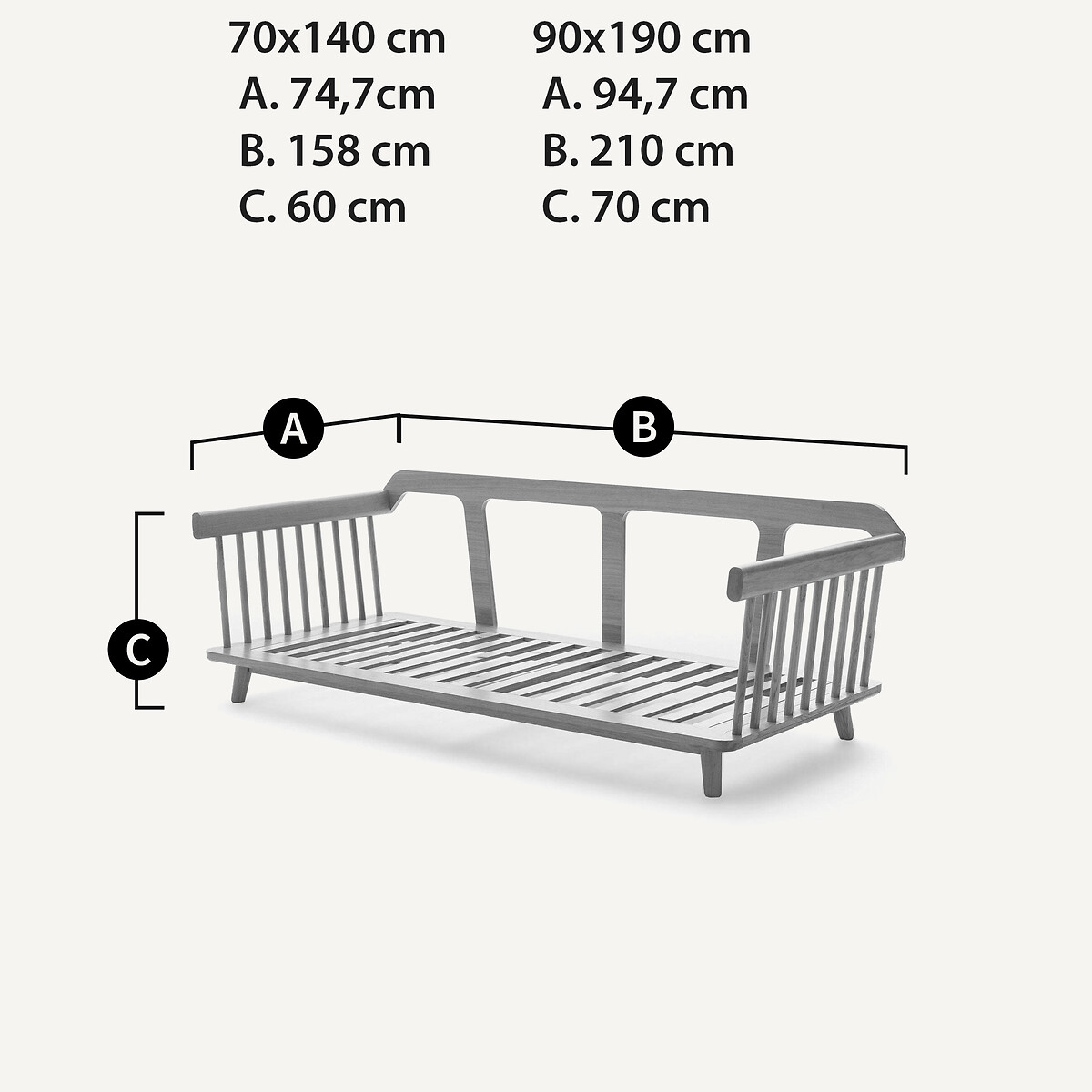 Lit-banquette, en chêne et plaqué chêne, JUNGLING chêne naturel, EMMANUEL GALLINA X AM.PM