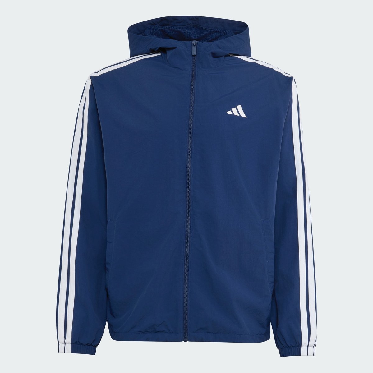 Coupe-Vent Tissé 3 Bandes Essentials Coupe-Vent Tissé 3 Bandes Essentials team navy blue 2 / white, ADIDAS SPORTSWEAR