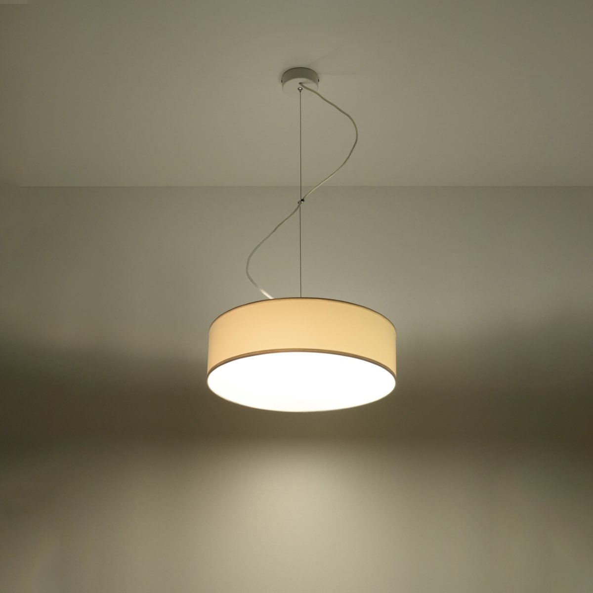 Suspension PVC Blanc E27 2 Arena blanc, EDEN