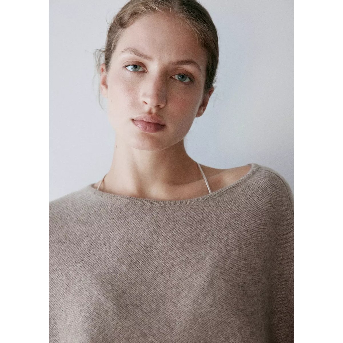 Cape 100 % cachemire beige, MANGO