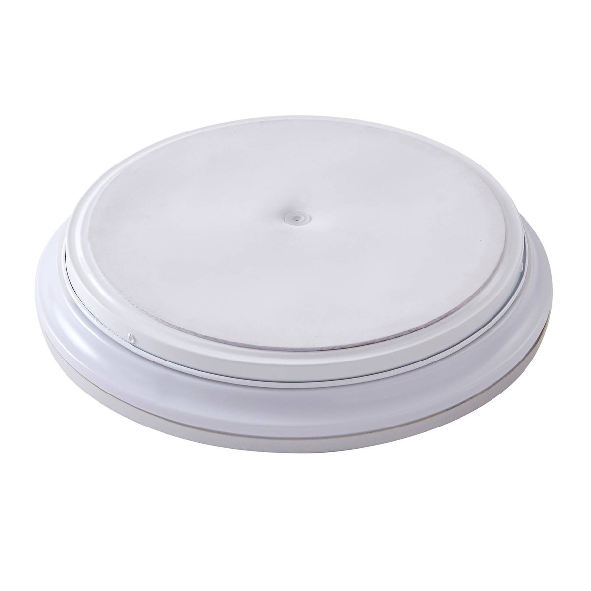 Plafonnier en métal moderneLED, Furgo argent, blanc, LINDBY