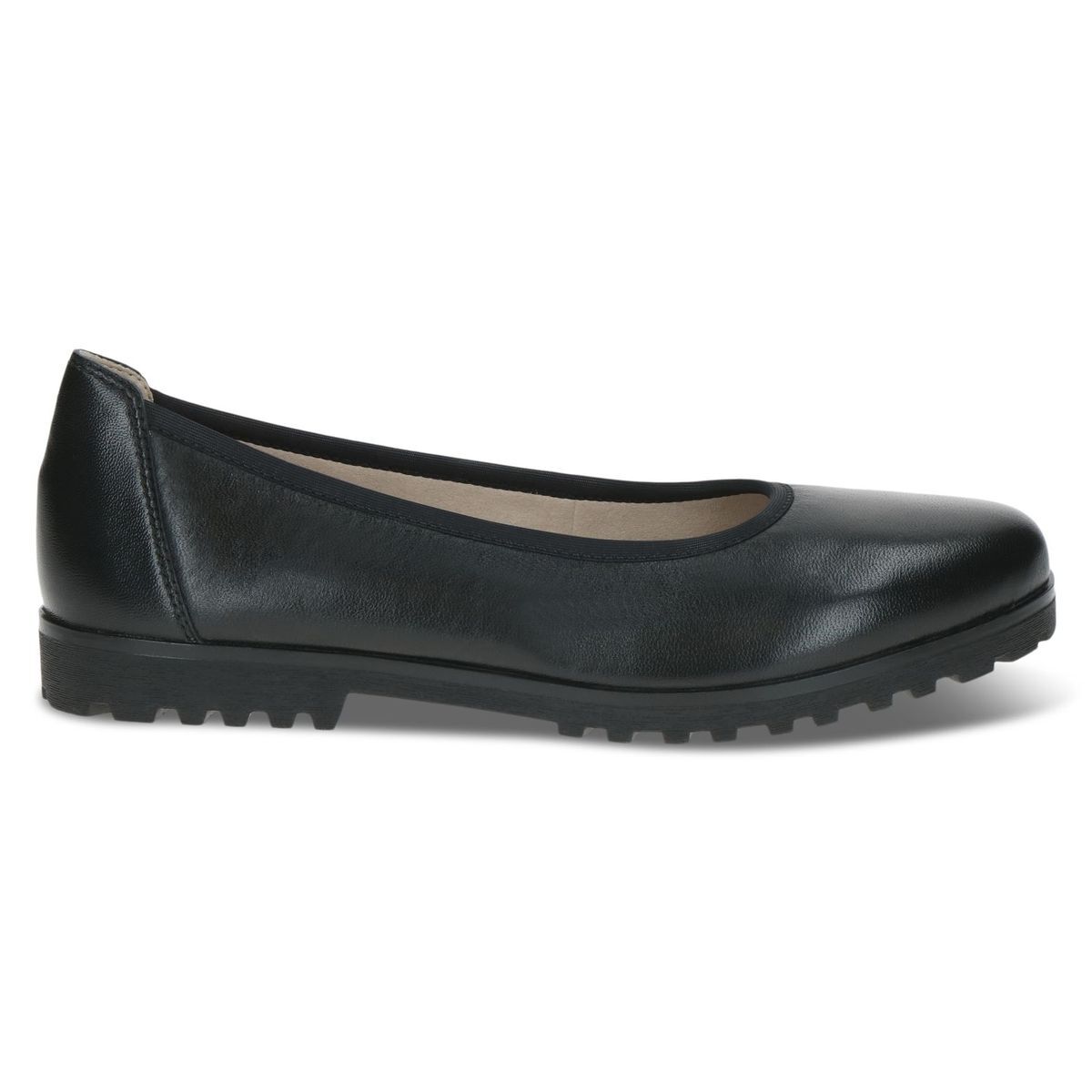 Ballerine en cuir noir nappa, CAPRICE