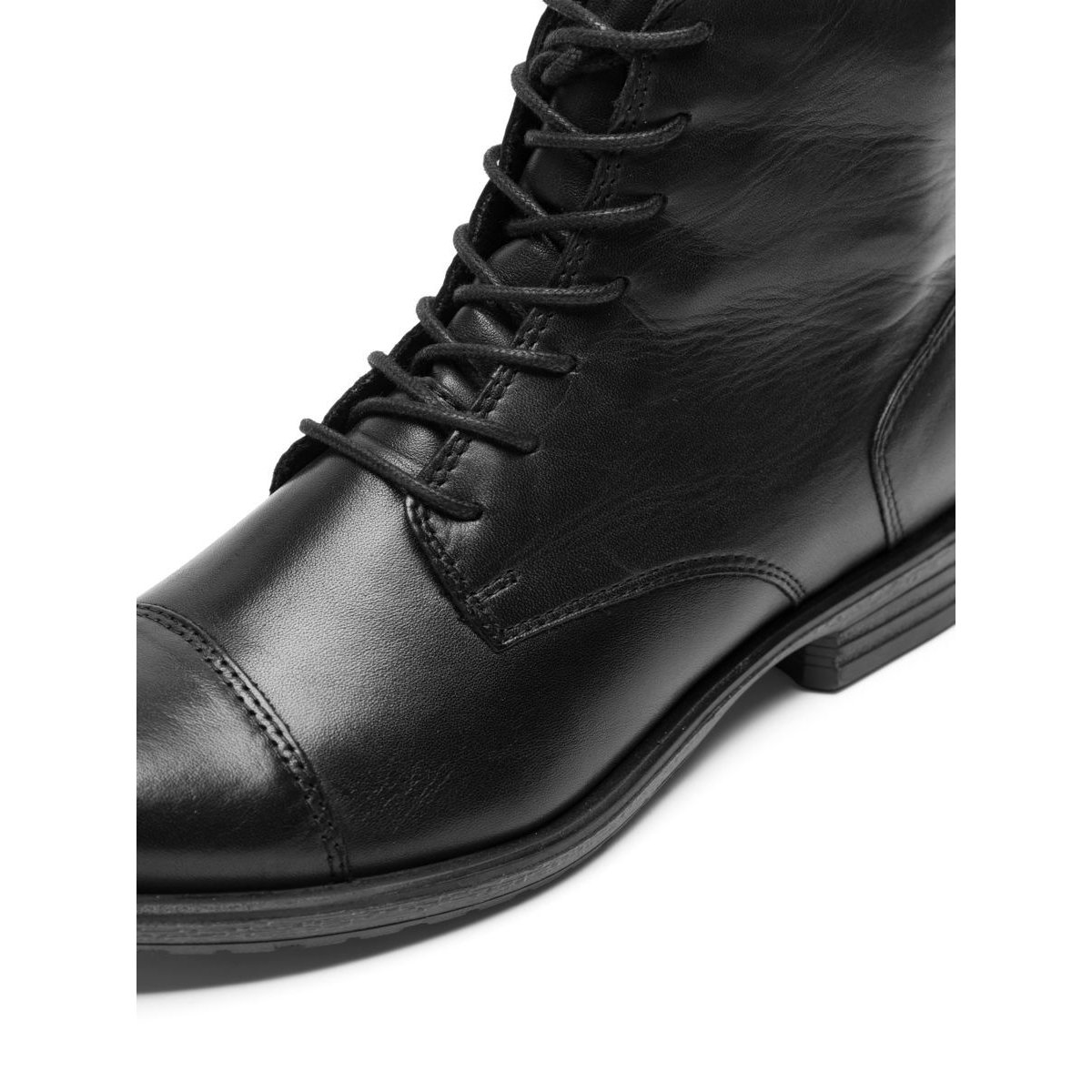 Bottes En Cuir noir - black, BIANCO