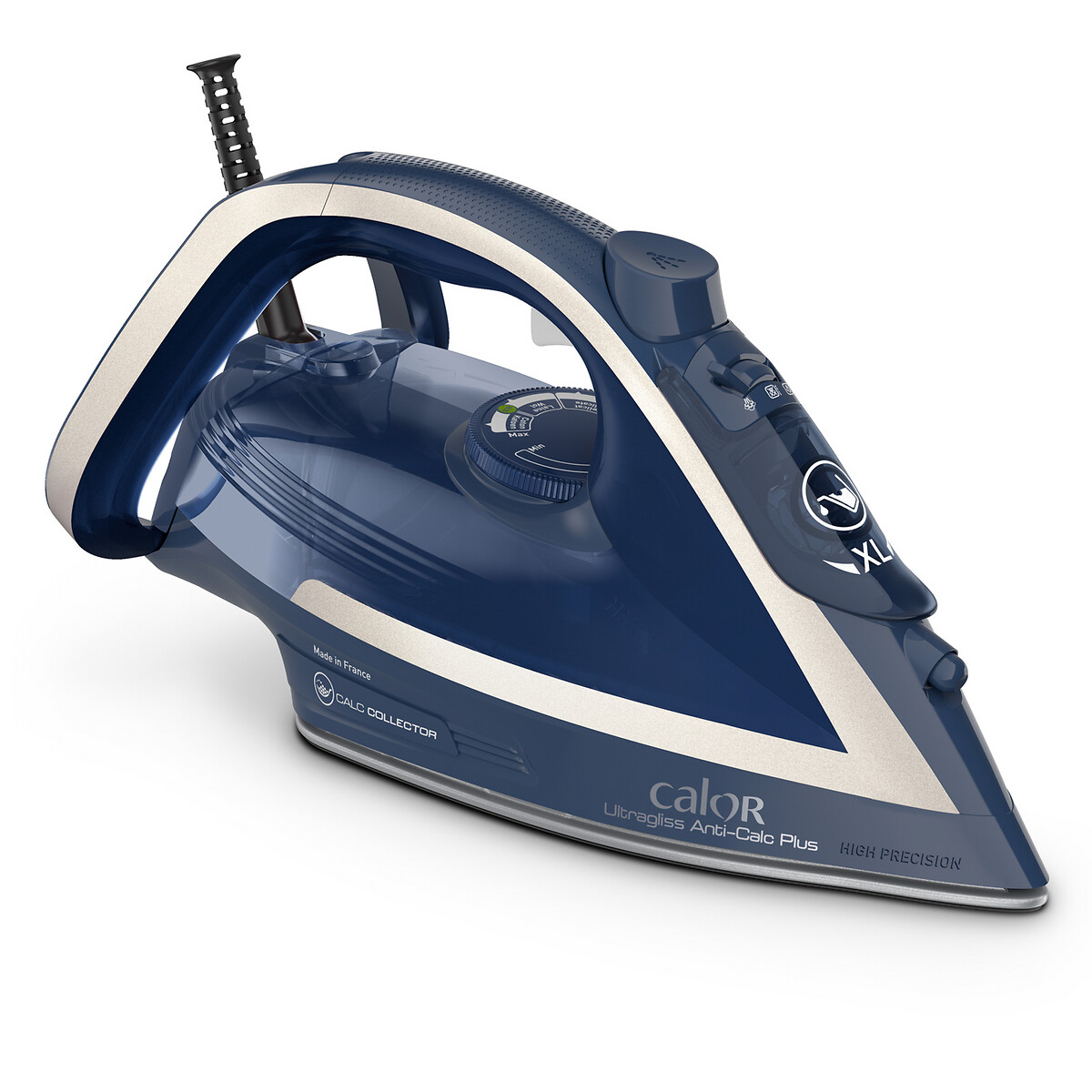 Fer à vapeur Ultragliss Anticalc Plus FV6830C0 bleu/argent, CALOR