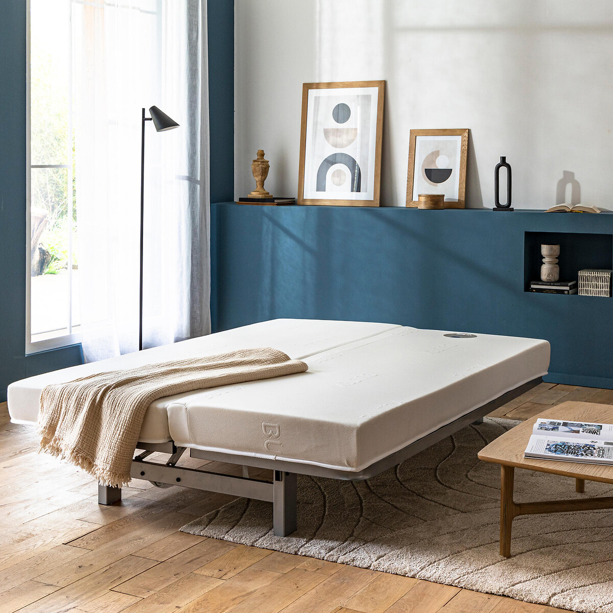 Matelas 100% matière bultex, spécial clic clac blanc, BULTEX