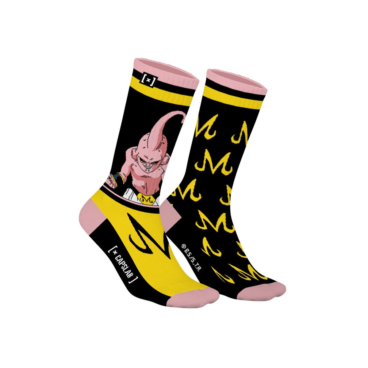 Chaussette Dragon Ball Z jaune/noir/rose, CAPSLAB