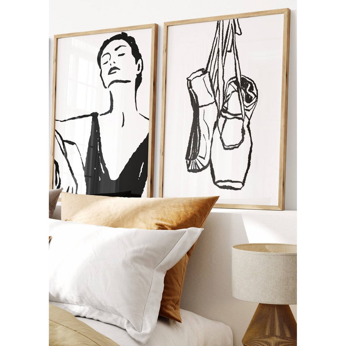 Affiche Danseuse 3 blanc, L'AFFICHERIE