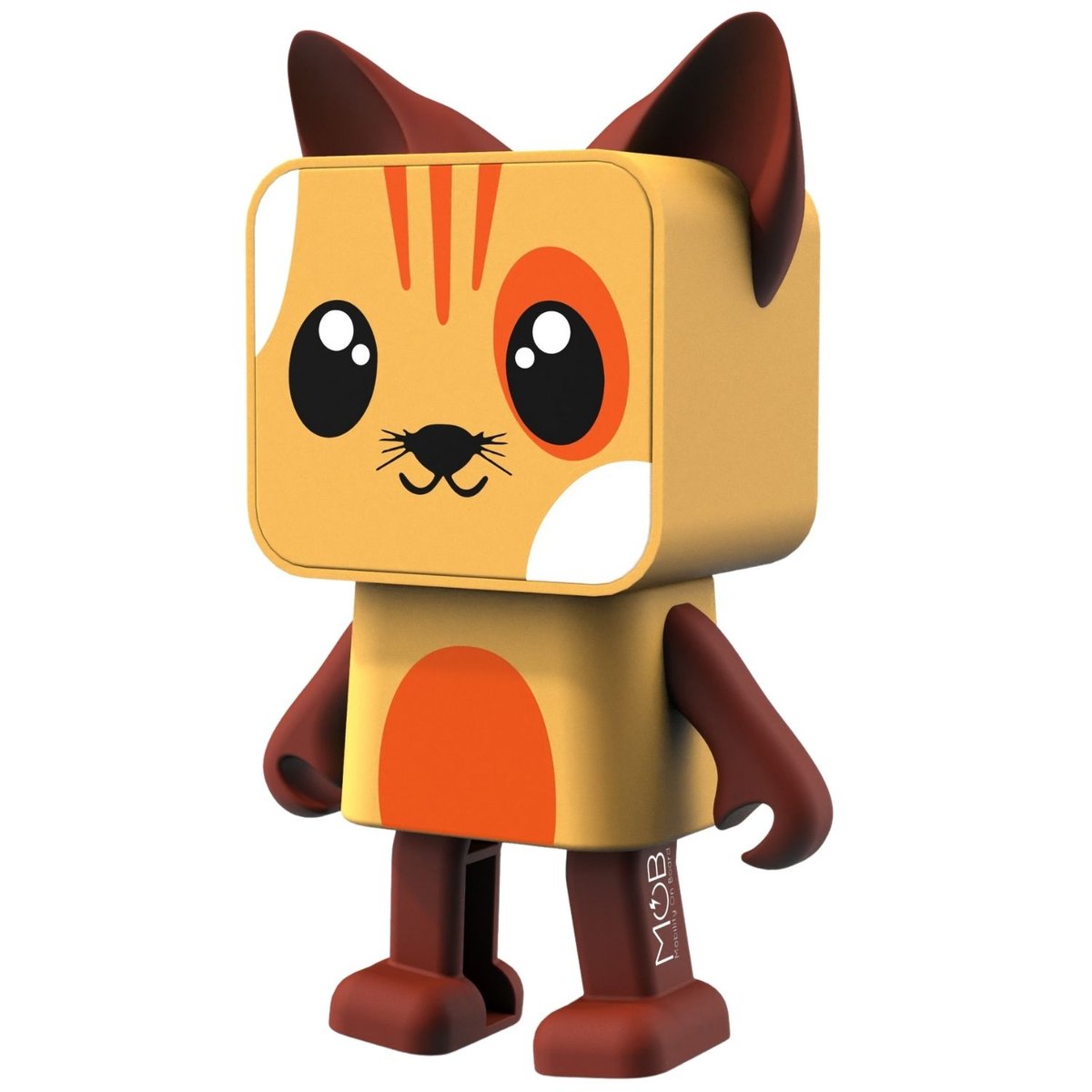 Enceinte dansante Animal Speaker jaune, marron, orange, MOB