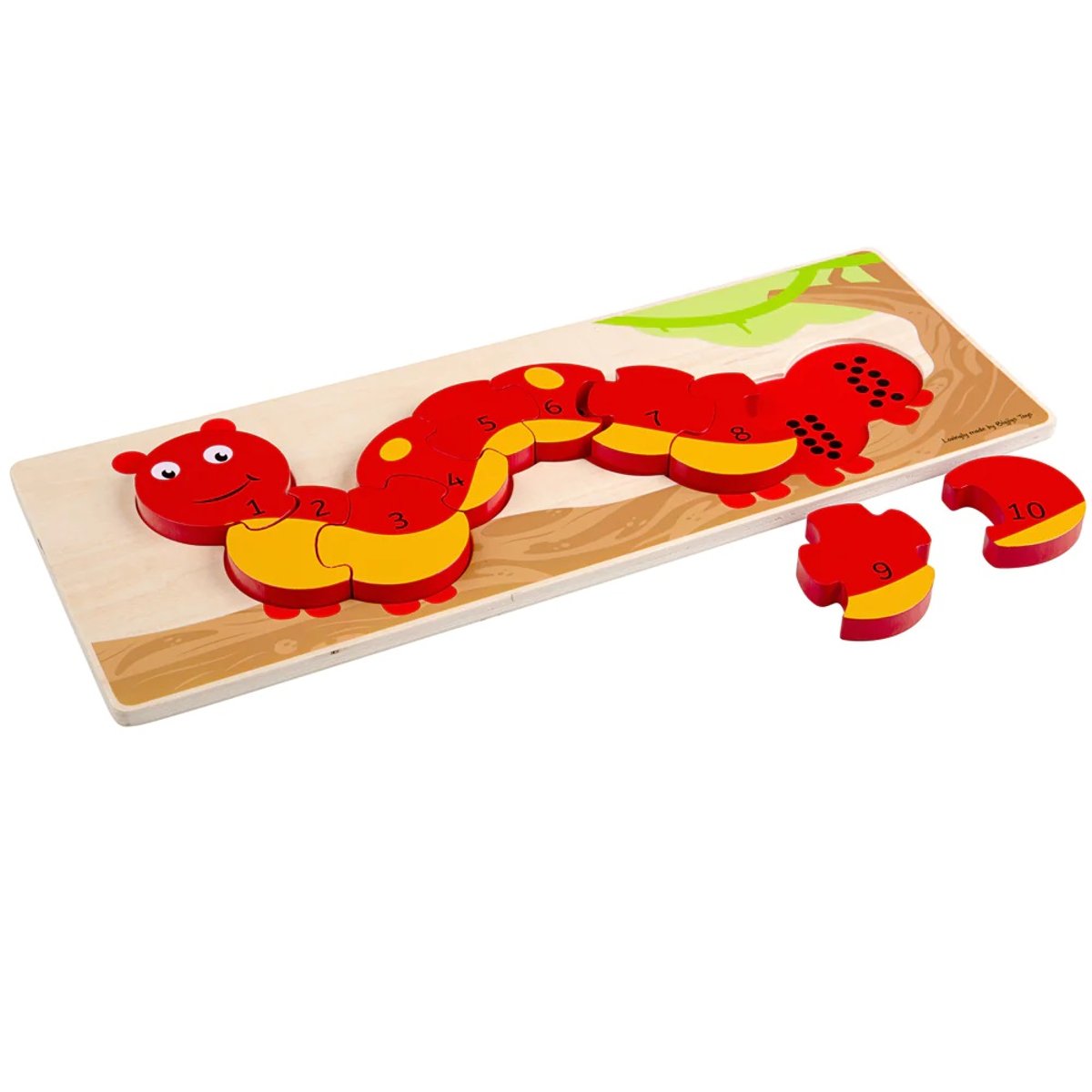 Puzzle des chiffres Chenille rouge, BIGJIGS