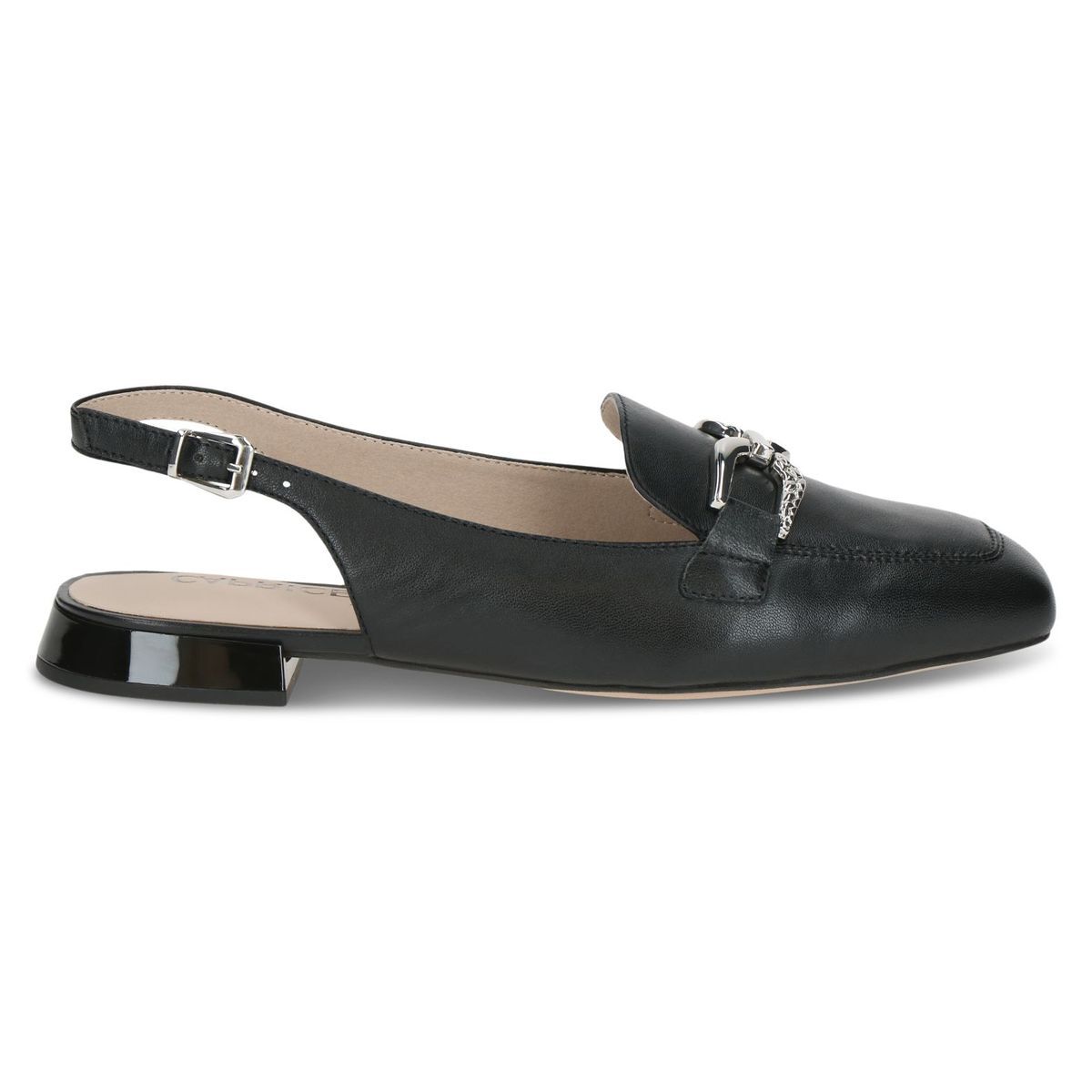 escarpin en cuir noir nappa, CAPRICE