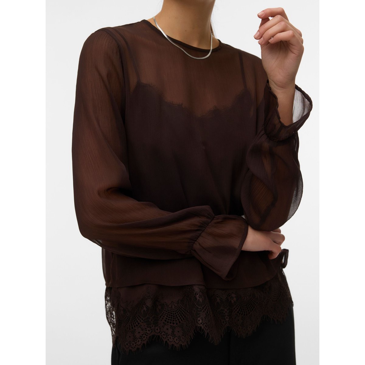 Blouse chocolate torte, VERO MODA