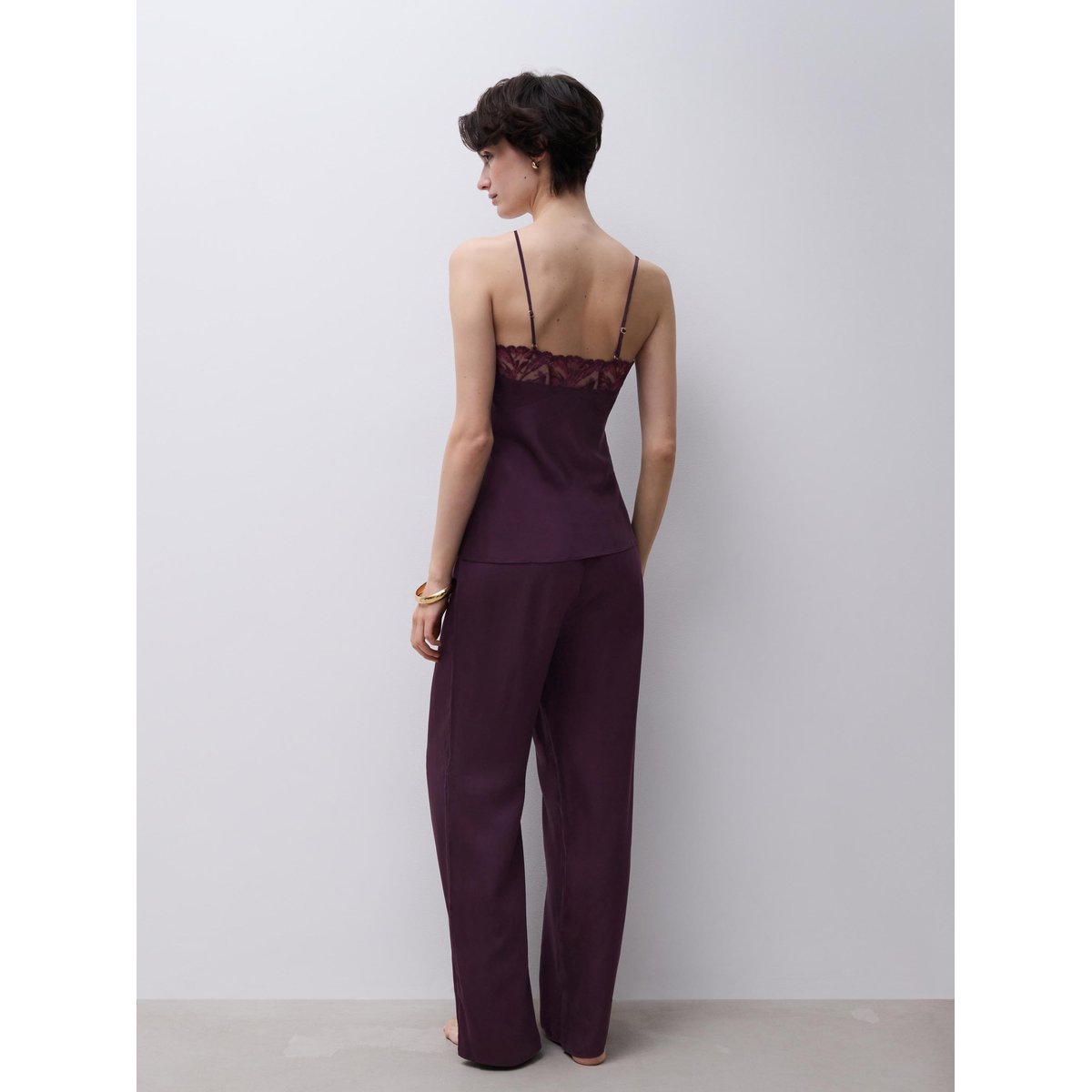 Pantalon ILLUSION aubergine, CHANTELLE